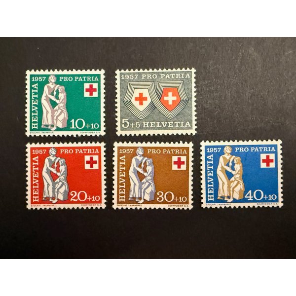 Schweiz Pro Patria 1941–1944 – 4 st, postfrisch (MNH)