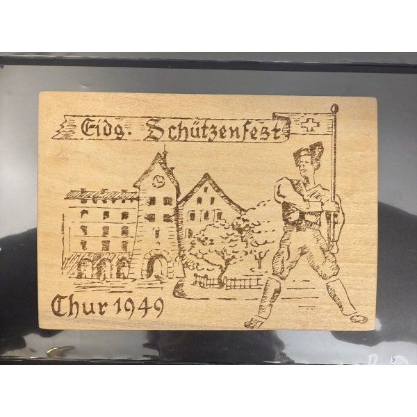Schweiz 1949 25 Rp Schützenfest Chur, Stempel Schützen
