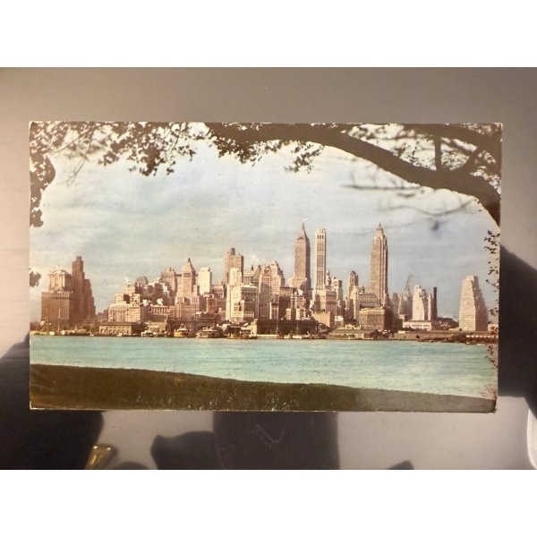 USA 1¢ Skyline New York & 4c Lincoln, Stempel 1.6.59