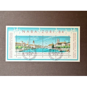 BM_1147_f.jpg Schweiz 1984 NABA Züri 4×50er Block, unbedruckter Bogen