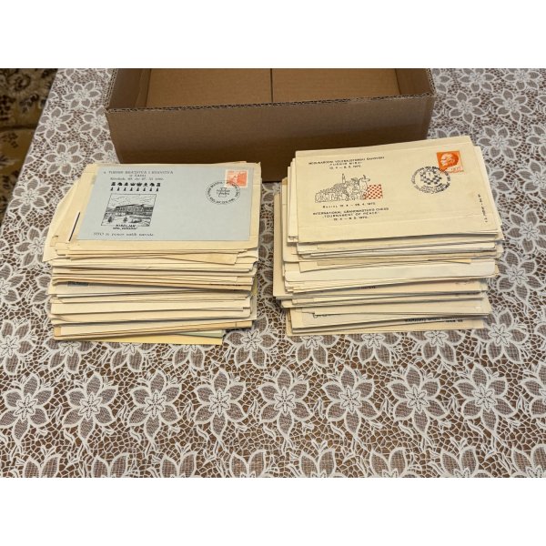 Jugoslawien 0,25d Schachturnier 1970 Rovinj / UdSSR 4k 1962 Woronesch