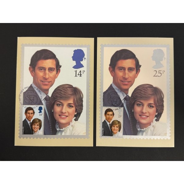 GB Paarporträt 1981 14p/25p FDI Edinburgh 29.7.81