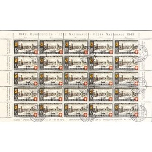 BM_1287_f.jpg Schweiz 1942 Bundesfeier Genf 10+10 Stempel Foltern