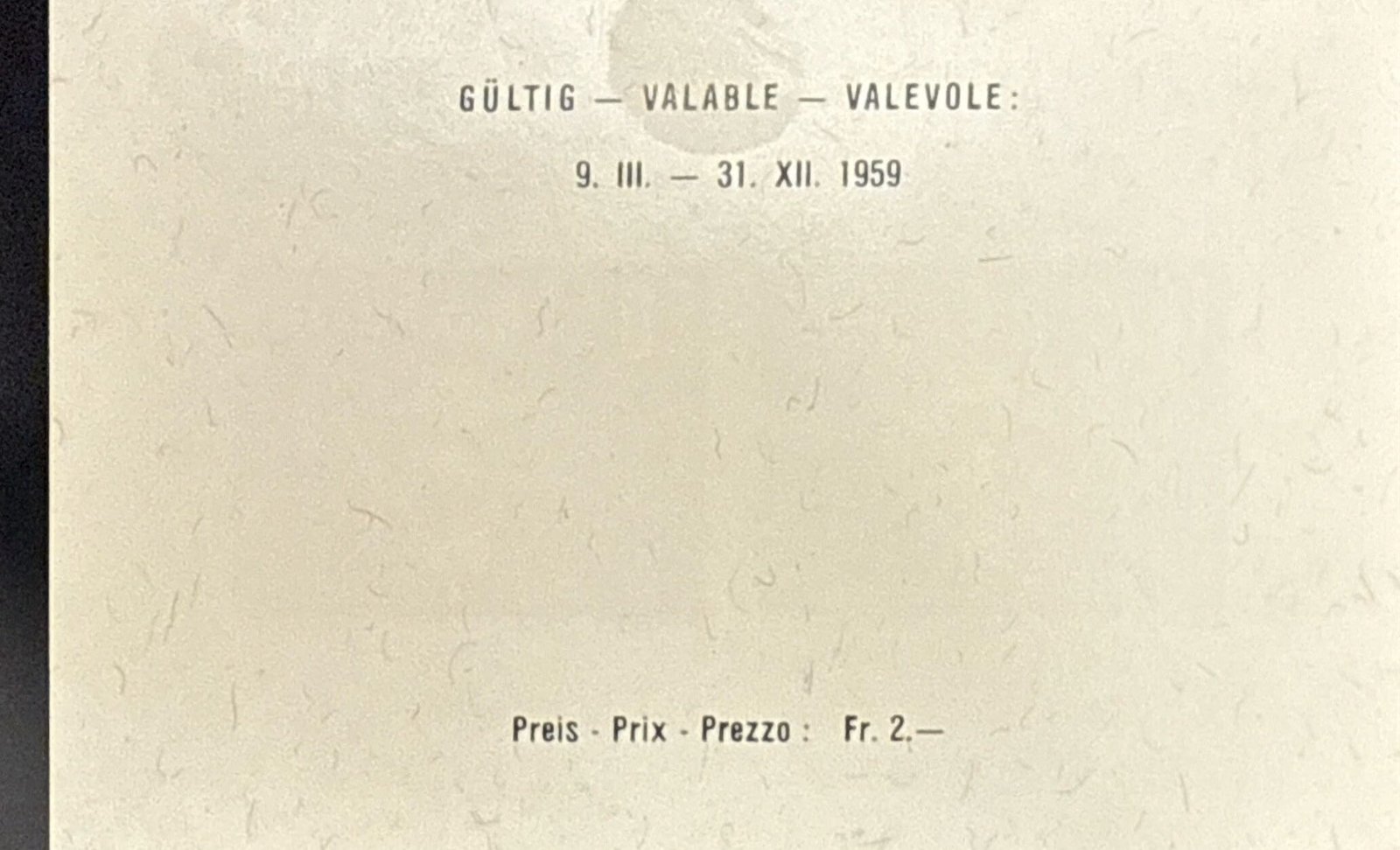 Schweiz 1959 NABAG Block, 10+20 Rp und 2 Fr, St. Gallen - Image 2