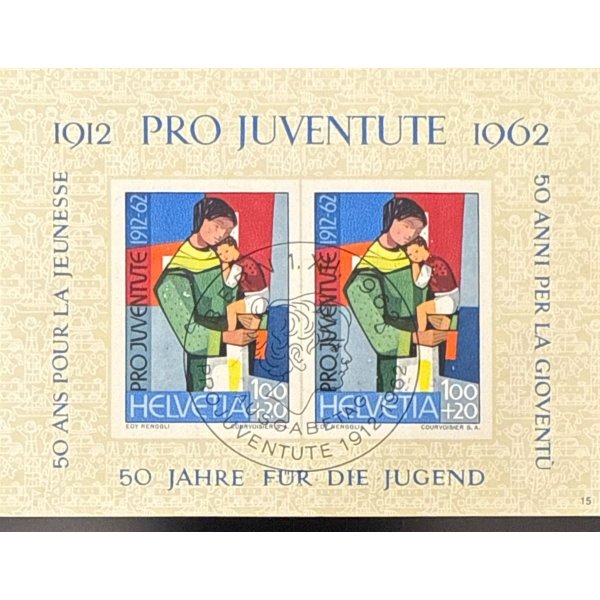 Schweiz 1962 Pro Juventute 100+20 Mutter mit Kind