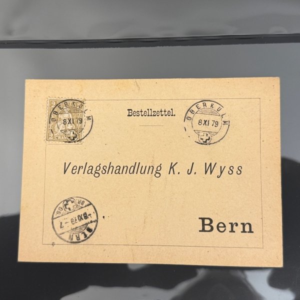 BM_1133_f-1.jpg Schweiz 2 Fr, Bestellzettel Oberkulm, 8.XI.1879