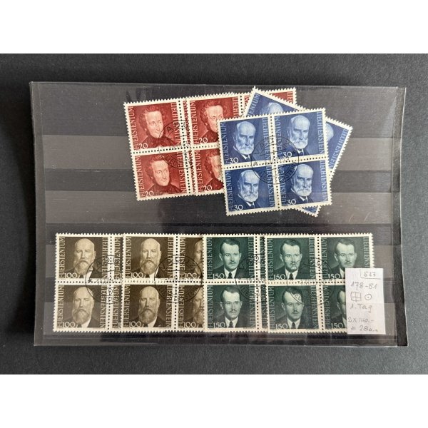 BM_1230_f-1.jpg Liechtenstein Porträtmarken 20/30/100/150 Rp, gest.