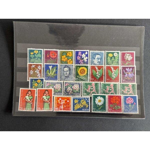 BM_1241_f-1.jpg Schweiz Helvetia Pro Juventute 1960 Blumen 5+10 Stempel