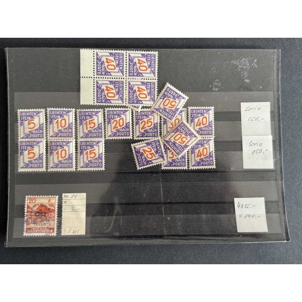 BM_1243_f-1.jpg Liechtenstein Nachporto 5–50, Stempel SCHAAN/Sargans