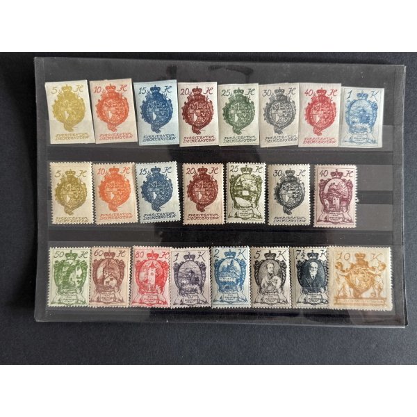 BM_1247_h-1.jpg Liechtenstein Wappen/Ansichten 5H–10K o. Jahr gestempelt