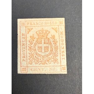 BM_1535_f Briefmarke Italien Modena Provinzen Franco Bollo 80 Cent Wappenmotiv, postfrisch/gestempelt